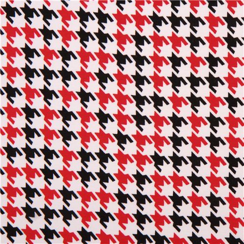 red and white knit fabric