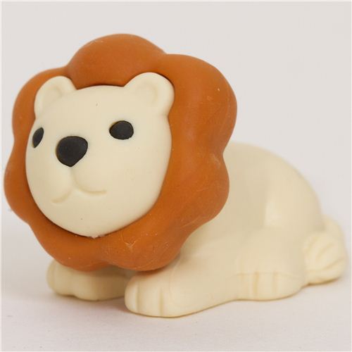 white lion eraser by Iwako from Japan - Animal Eraser - Eraser ...