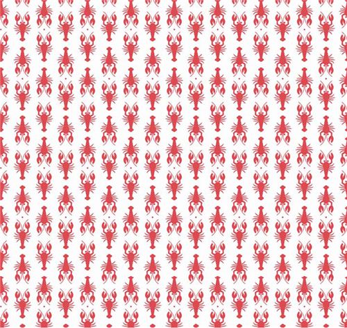 white lobster tissu s�rie animaux Riley Blake Fly Aweigh 1