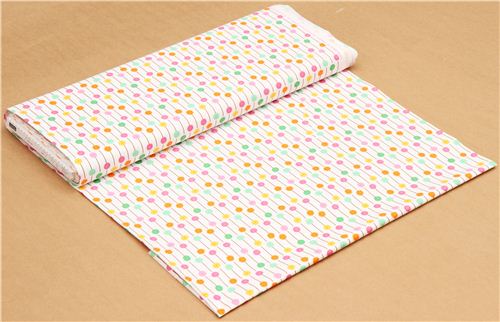 white lollipops fabric by Timeless Treasures USA 3