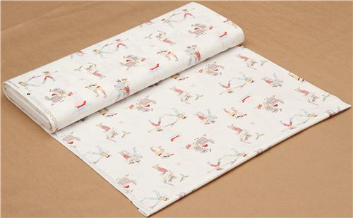 white maritime pirate fabric by Michael Miller USA 3