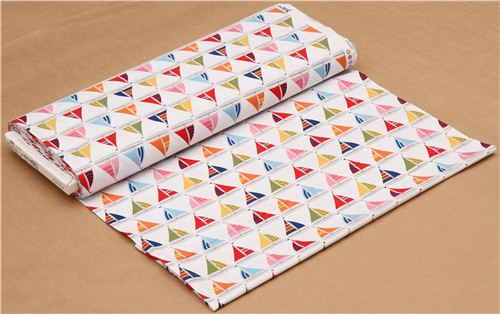 white maritime sailing boat fabric Michael Miller  3