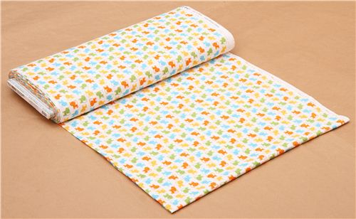 white mini cat fabric Urban Zoologie par Robert Kaufman USA 4