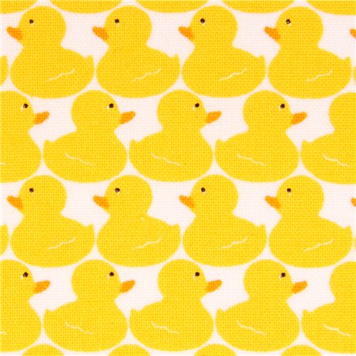 white mini duck animal fabric Timeless Treasures Splash by Timeless ...