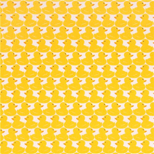 white mini duck tissu série animaux Timeless Treasures Splash 2