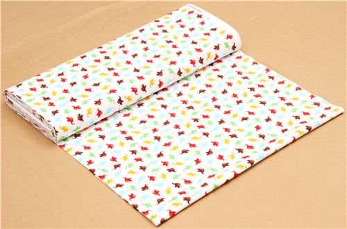 white mini elephants fabric by Timeless Treasures USA 3