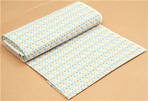 white mini giraffe animal flannel fabric Timeless Treasures 3
