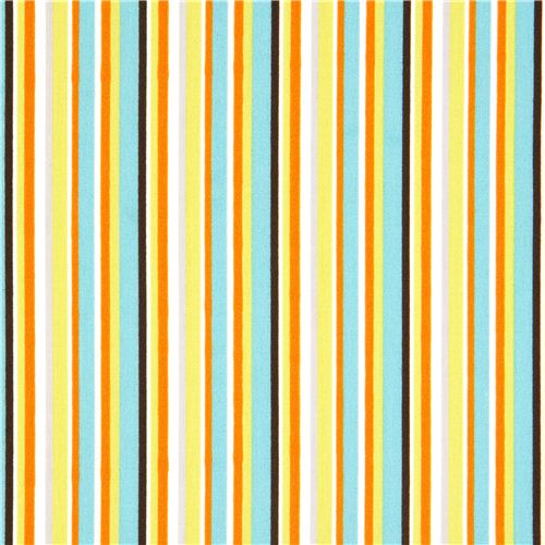 white monaluna organic fabric with colourful stripes USA 2