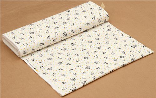 white panda bear fabric colourful dots by Cosmo from Japan 3