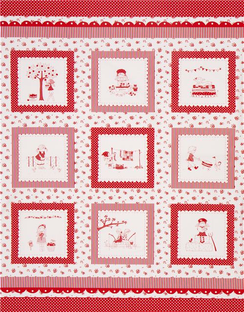wei�er Paneel Kinder Stoff 'The Simple Life' Riley Blake 3