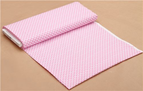 white pink raindrop fabric by Michael Miller USA 3