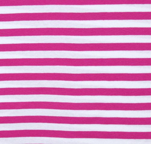 weiss-pinke Streifen Jersey Stoff Michael Miller 2