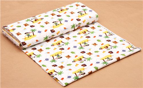 white pirate tissu pour les enfants Ahoy Matie Northcott Studio 3