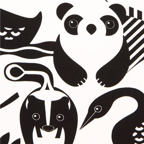 white safari animal fabric by Timeless Treasures USA 1