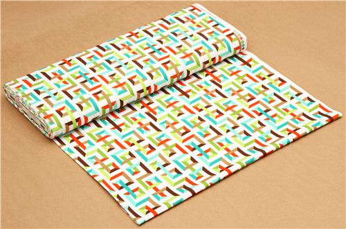 white square pattern fabric by Robert Kaufman 3
