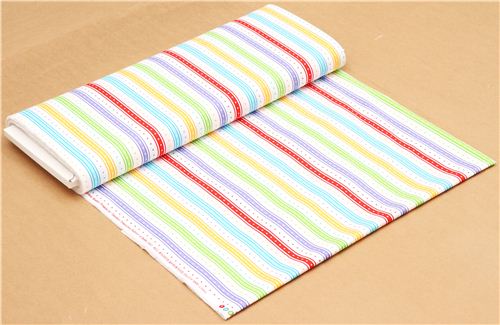 white stripe fabric with dots Timeless Treasures  USA 3