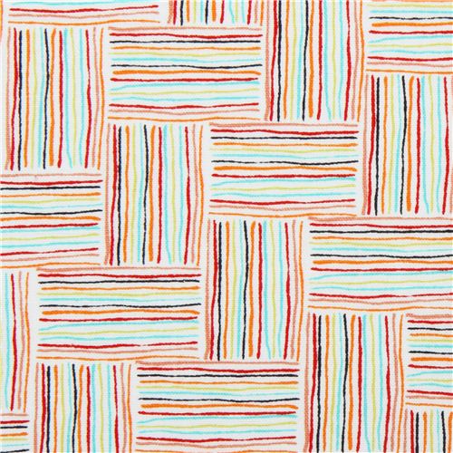 white stripe pattern fabric Robert Kaufman Carried Away modeS4u
