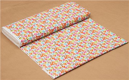 white summer fabric with flip-flops by Timeless Treasures 3