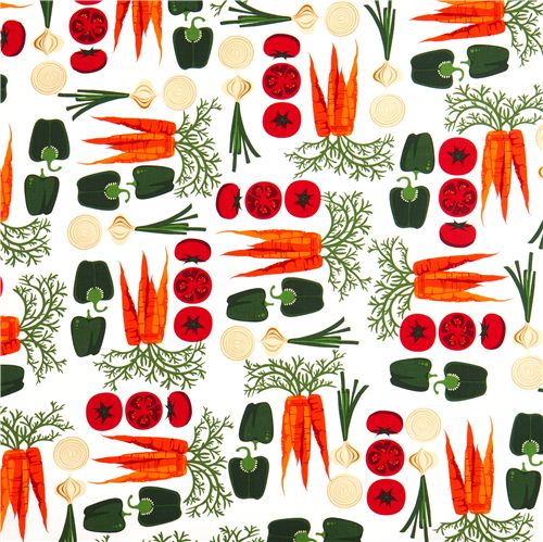 white vegetable fabric par Robert Kaufman from the USA 2