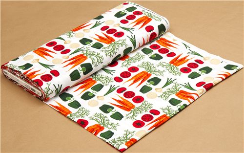 white vegetable fabric par Robert Kaufman from the USA 3