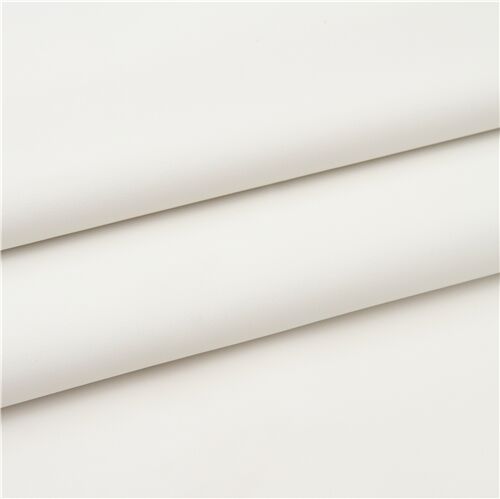 White Vinyl Faux Leather Fabric By Stof, White Faux Leather Fabric By The Yard