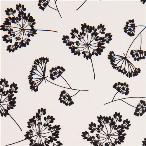 white wild flower fabric par Robert Kaufman USA 1