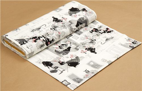 white witch family fabric by Alexander Henry dining room 3