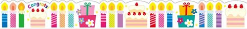 wide birthday cake Tape wall deco tape from Japan 3