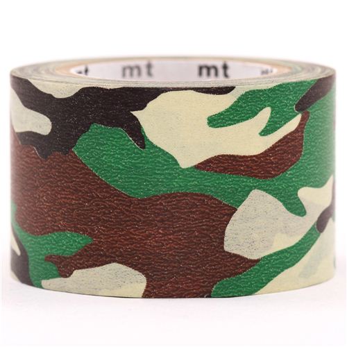 wide mt Washi Tape deco tape green camouflage - Washi Tapes - Deco ...