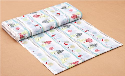 winter forest tree stripe fabric Holiday Cheer 3