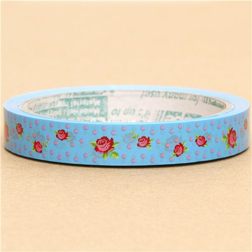 wonderful Roses Deco Tape with dots Flower Tapes Deco Tapes