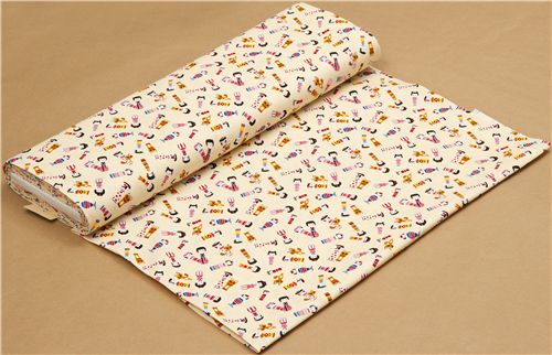 yellow Japanese fabric kokeshi dolls from Cosmo 3