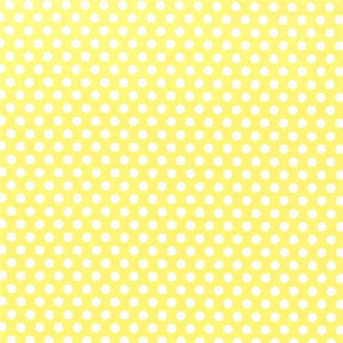 yellow Michael Miller polka dot fabric Kiss Dot 1