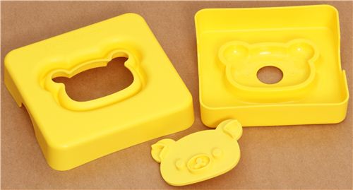 yellow Rilakkuma bear Bento sandwich maker San-X - modeS4u