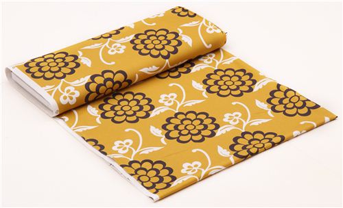 yellow Shanghai blossom fabric by Michael Miller USA  7
