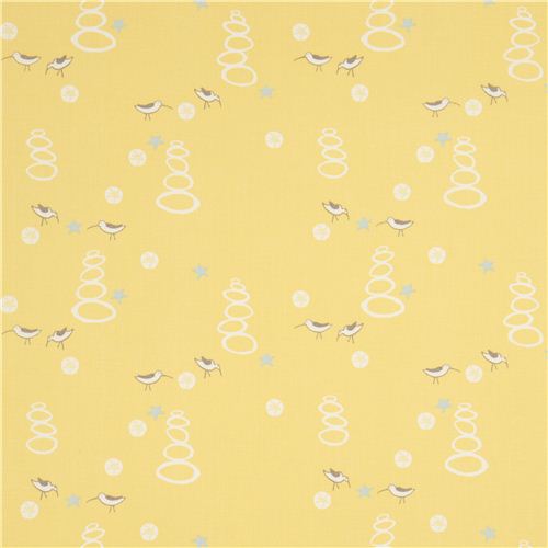 gelber birch M�wen Bio-Stoff 2