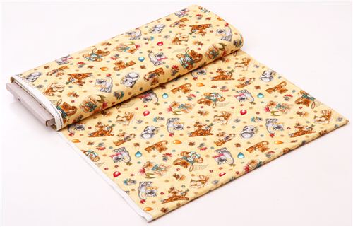 yellow cat tomacat fabric from the USA Kitty Kat Kapers 3
