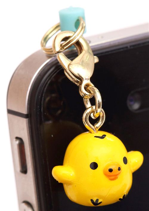 yellow chick Rilakkuma mobile phone plug jack charm Phone Charms