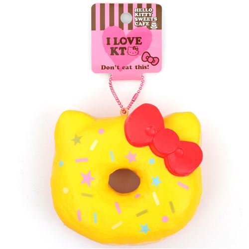 Yellow Colorful Star Shape Hello Kitty Donut Squishy Charm Modes4u