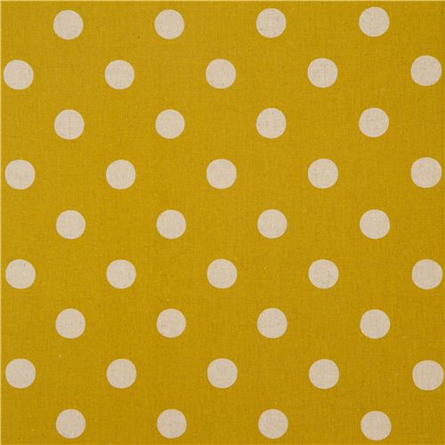yellow echino polka dot laminate fabric maruco 2