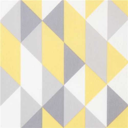 yellow grey shap laminate organic fabric by Cloud 9 Simpatico 1