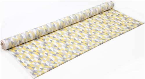 yellow grey shap laminate organic fabric by Cloud 9 Simpatico 3