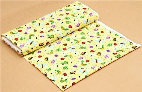 gelber Insekten K�fer Tier Stoff von Timeless Treasures USA 3