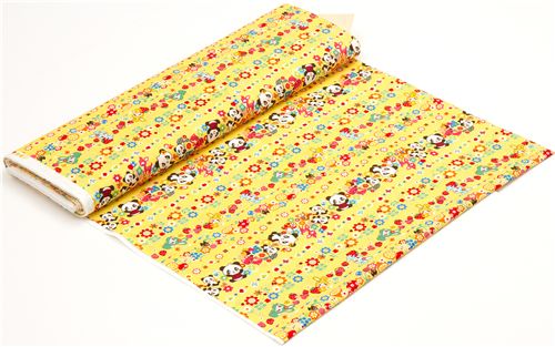 yellow kawaii animal fabric strawberry by Cosmo from Japan 3