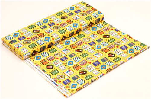 yellow lunch box fabric by Timeless Treasures USA 3