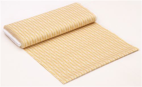 yellow monaluna herringbone arrow canvas organic fabric Herringbone 3