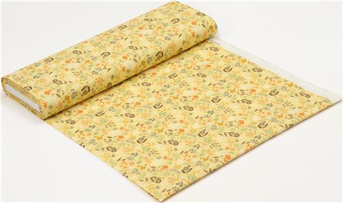 Mini Flowers on Yellow - Cloth Napkins