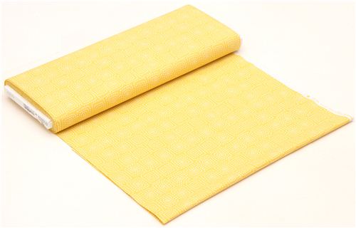 yellow square pattern fabric by Michael Miller from the USA 4
