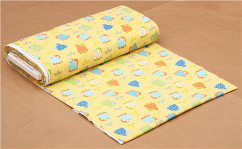 yellow turtle Africa animal flannel fabric Timeless Treasures USA 6