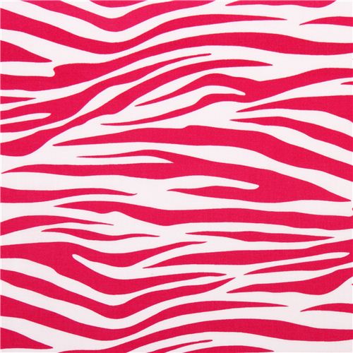 zebra print animal fabric Metro hot pink Robert Kaufman Fabric by Robert Kaufman modes4u